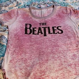 Beatles graphic burnout tee